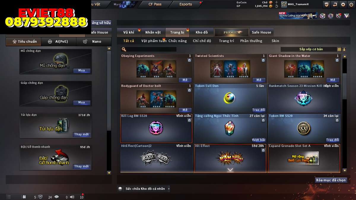 shop acc cf uy tin gia re